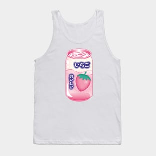 Strawberry Soda Can Japanese Soft Drink Kawaii Soft Pastel Pop Art Retro Summer Vibe Tank Top